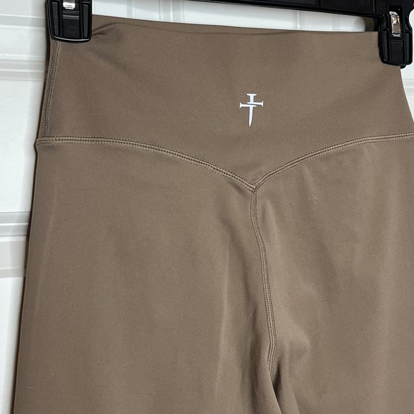 Three Nails High Rise Leggings Brown Womens Small Athletic Yoga Pants - Picture 4 of 6
